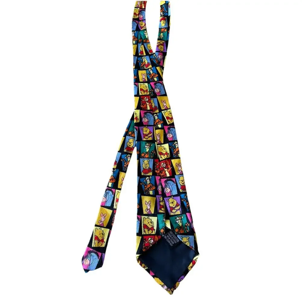 DISNEY Necktie WINNIE THE POOH BEAR AND FRIENDS MULTI COLOR POLYESTER TIE